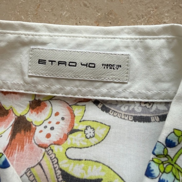 Etro Floral tapestry Paisley Button-Up Shirt - Picture 4 of 6